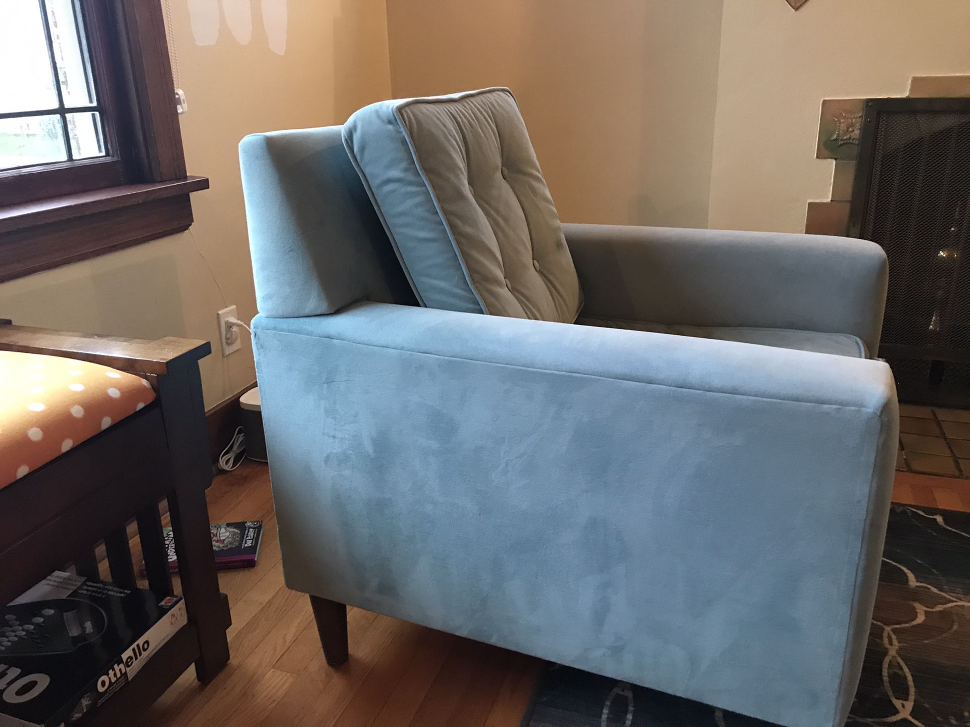 2 Tiffany Blue Accent Chairs