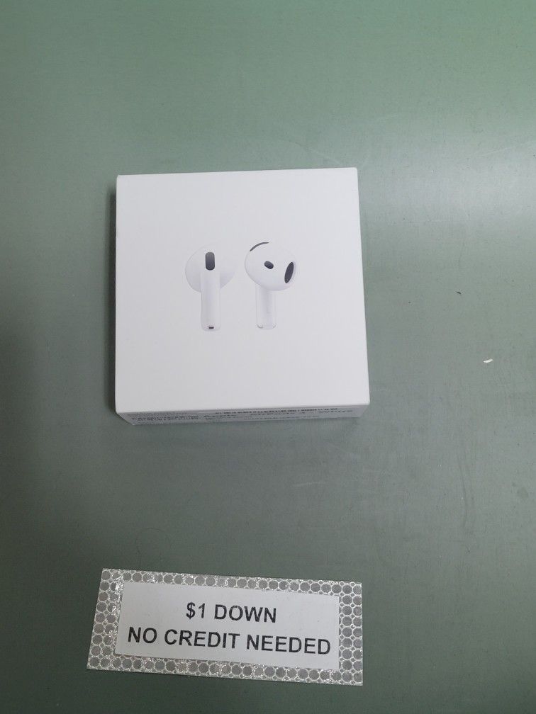 Apple Airpods 4 Headphones Brand New - 5 Dollars Down No Credit Needed! 