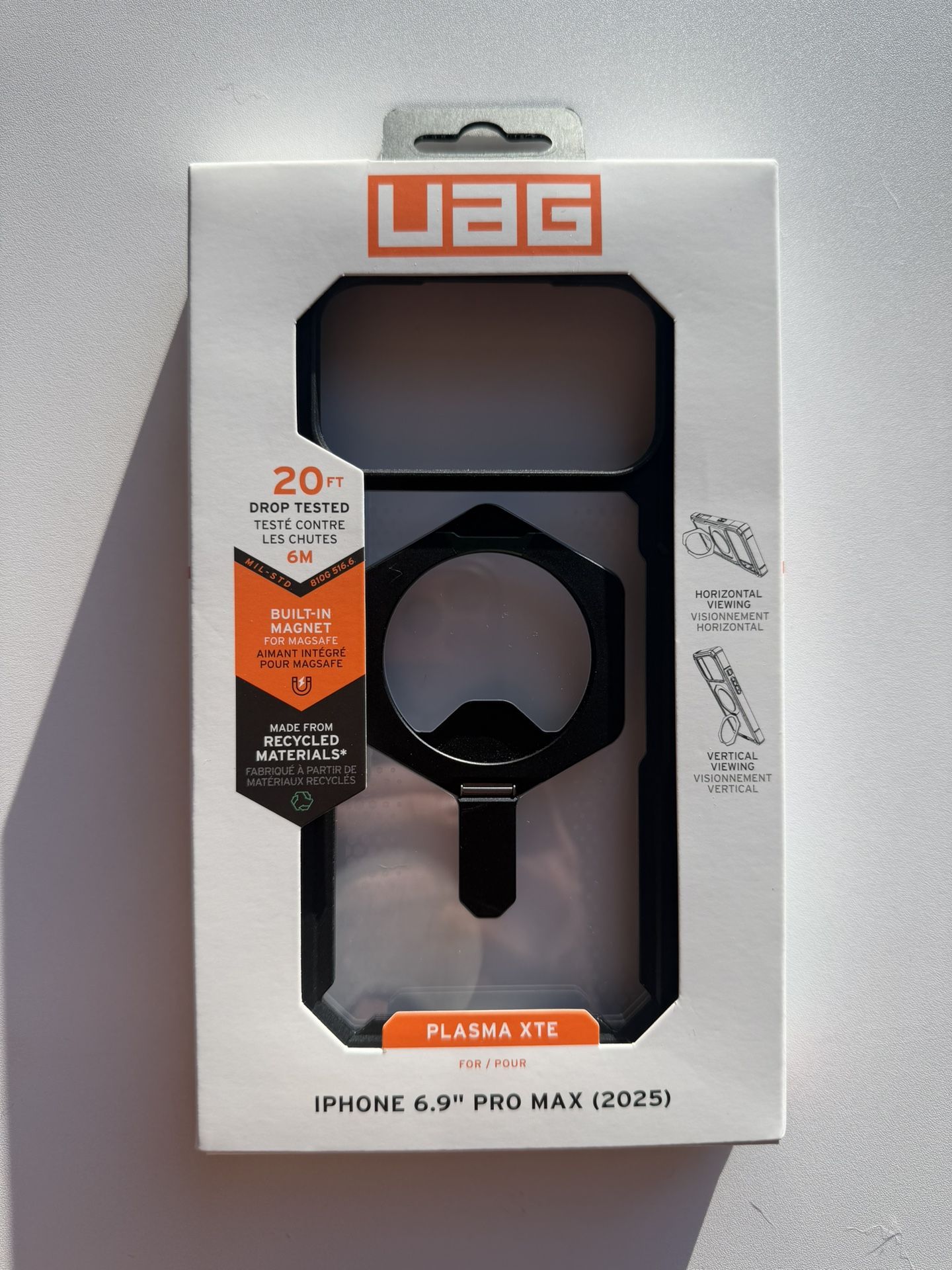 URBAN ARMOR GEAR UAG Designed for iPhone 17 Pro Max Case with Kickstand Plasma XTE  Like New. Open Box. - It sat on my desk for more than a month and 