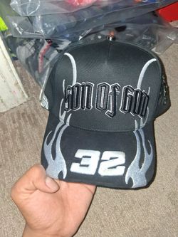 Black Snapback Hat with Embroidered Logo