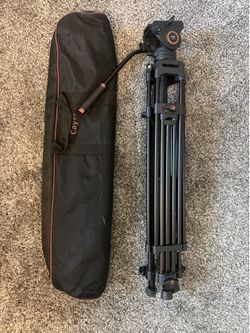 Cayer BV30 Pro Video Tripod w/ K3 Fluid Head + Carrying Bag | Excellent Conditio