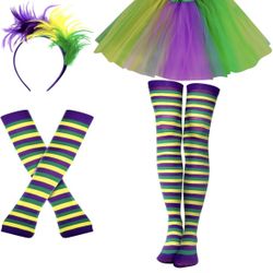  4 Pcs Costume Set for Women Tulle Tutu Skirt 