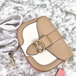 Coach Georgie Saddle Bag In Colorblock