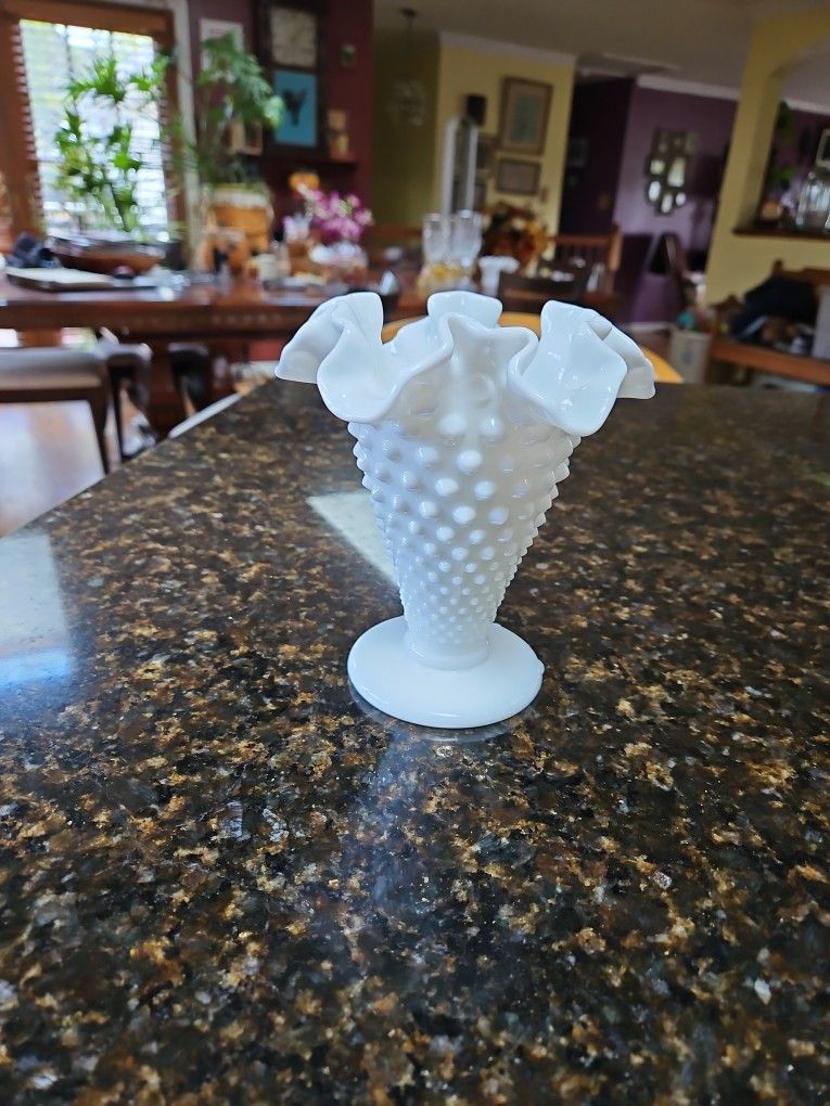 Milk Glass Vase