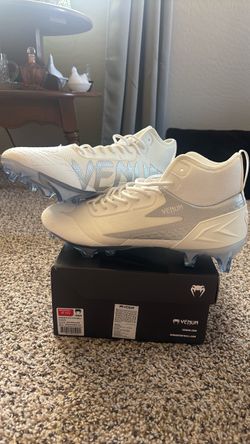 Venum Elite Football Cleats White/Silver Size 13