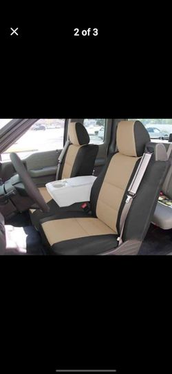 Front Seat Cover Set For 2004-2008 Ford F-150 2 Door And Extended Cab
FRONT ONLY 
$60 Price Firm 

Hablo español 