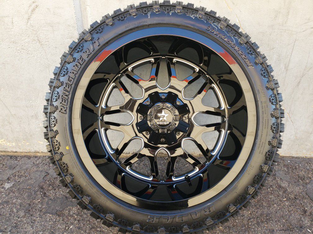 22x12 Rbp w/33x12.50 R22 RT tires