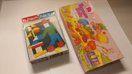 Set of vintage board games