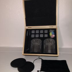 Whiskey stone glass kit