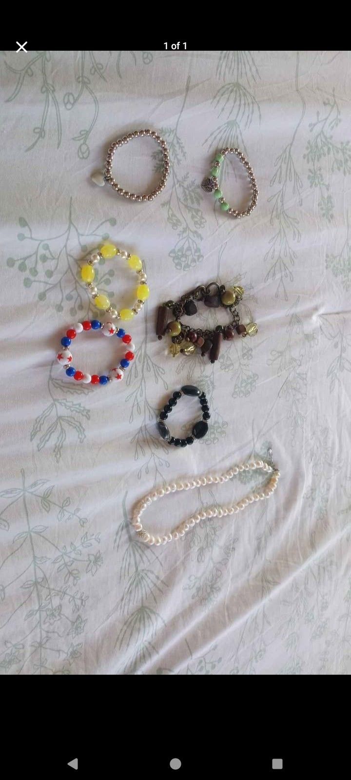 1 Necklace and 6 Bracelets