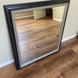 Large 30x33 High Quality Framed Glass Wall Mirror