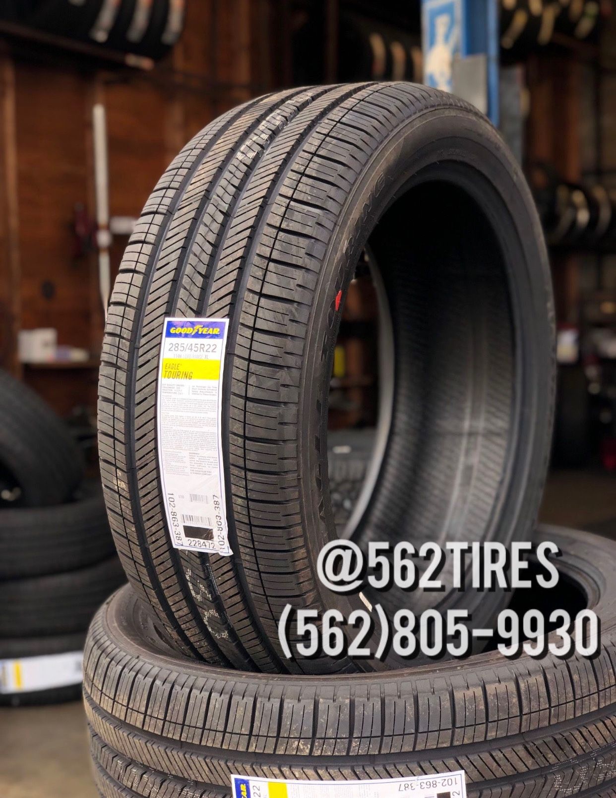 285/45/22 Goodyear Eagle Touring 4 New Tires