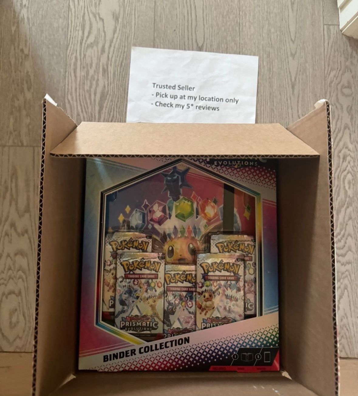Pokmon TCG: Scarlet & Violet Prismatic Evolutions Binder Collection New Pokemon case of 6 Pokmon TCG: Scarlet & Violet Prismatic Evolutions Binder Collection New Pokemon case of 6