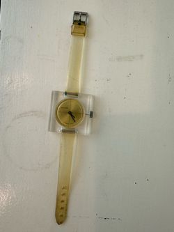 Princeton Swiss Made Clear Lucite Wristwatch