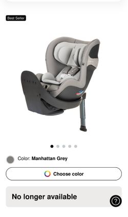 Cybex Gold Sirona S 360° Rotating Convertible Car Seat – Manhattan Grey – NEW