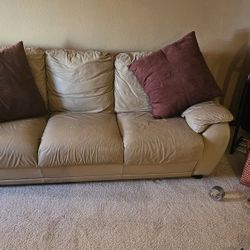 Leather Couch, Slight Tear.