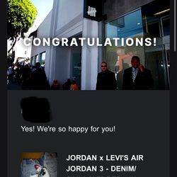 Jordan 3 Levi’s All Star Size 11