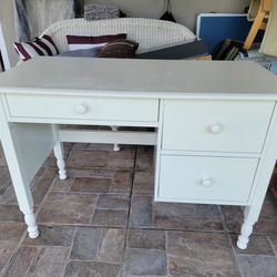 Pottery Barn Catalina Storage White Desk Solid Wood