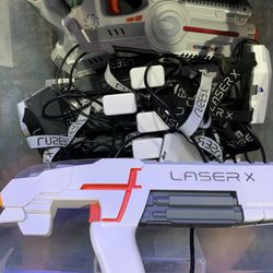 LASER X Set of 6 Laser Gaming Set indoor/Outdoor Laser Tag Guns 