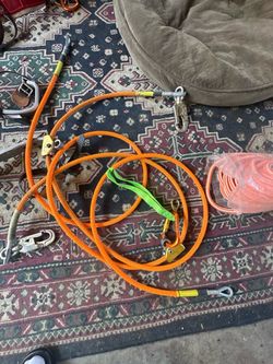 Arborist Climbing Rope Lanyard with Carabiners
