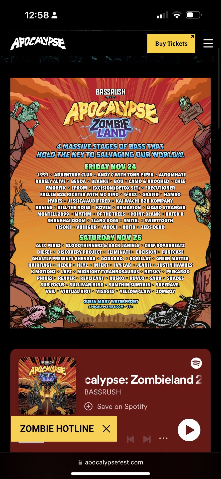 Apocalypse Saturday GA