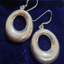 .925 Sterling Silver Hoop Earrings $20. Pick-up In Aurora.
