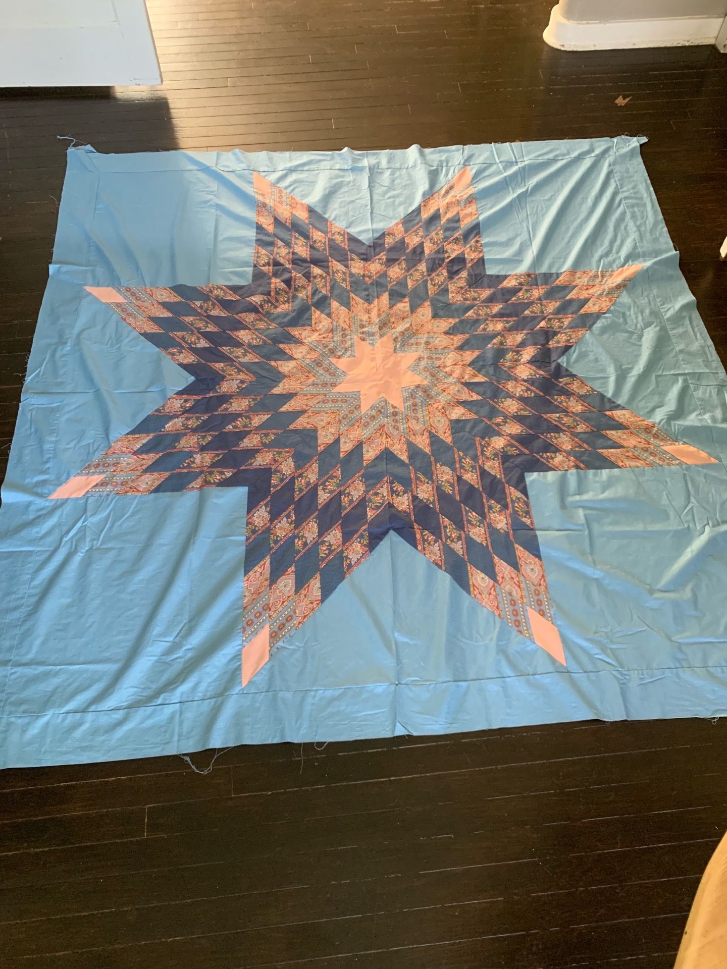 Quilt Topper BEAUTIFUL handmade. Great sewing project