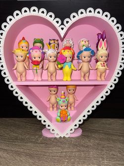 Sonny Angel pink heart case and 15 Sonny Angels bundle