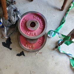 2 25 LB plates 