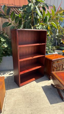 Mid century solid wood book shelf