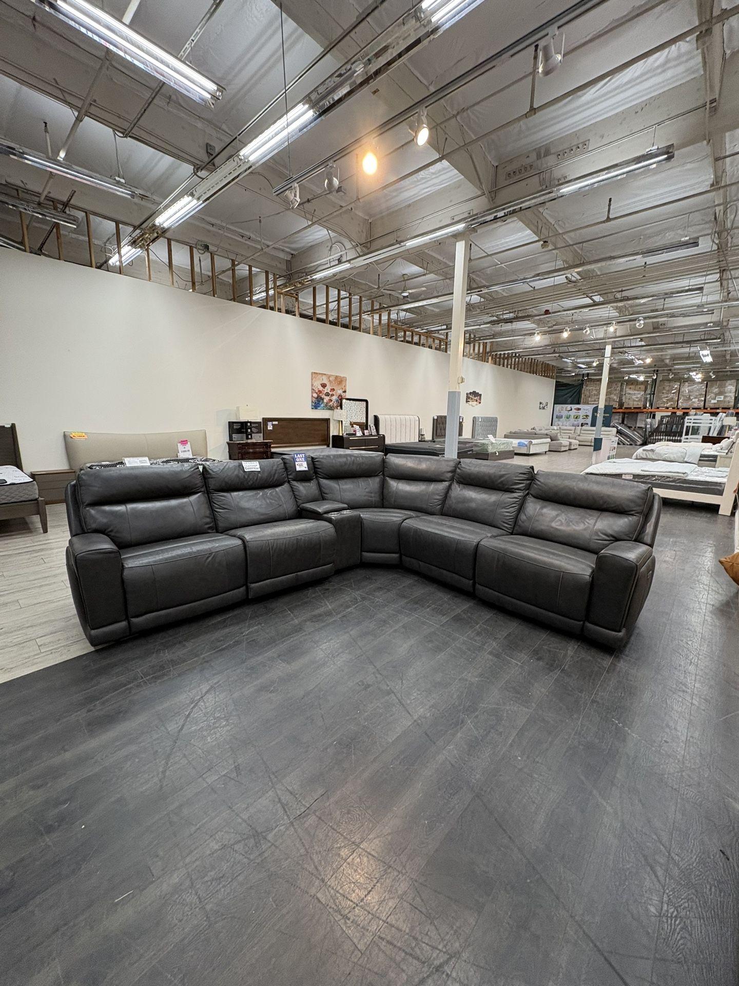 Costco Open Box Wylder Leather Power Recliner