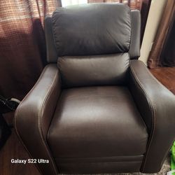 Rocking Faux Leather Recliner