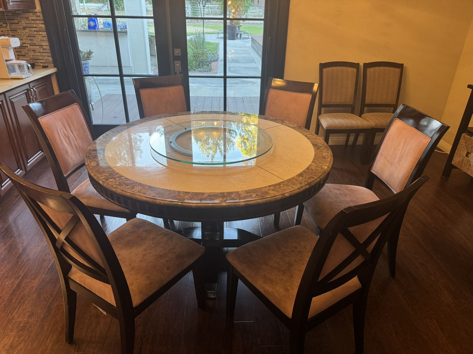 Marble Dining Table With 6 Chairs