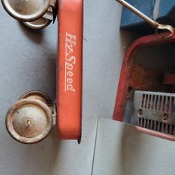 Antique Hi-Speed Kids Small Steel Wagon