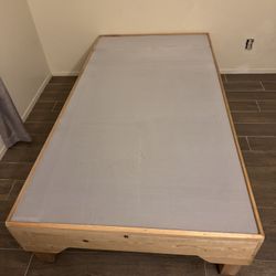 2 Individual  Base Wood Bed 