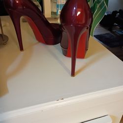 Crimson Red Christian Louboutin Stiletto Heels