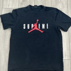Supreme X Air Jordan Shirt Size Large 