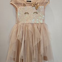 Zunie Unicorn Sequin Layered Dress Size 5 From Nordstrom Costume