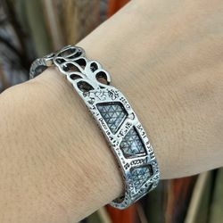 S925 Silver different patterns all over the cuff Bracelet,Silver Cuff bangle bracelet,Chunky bracelet,Silver Cuff bangle bracelet,Cuff bangle,Gift for