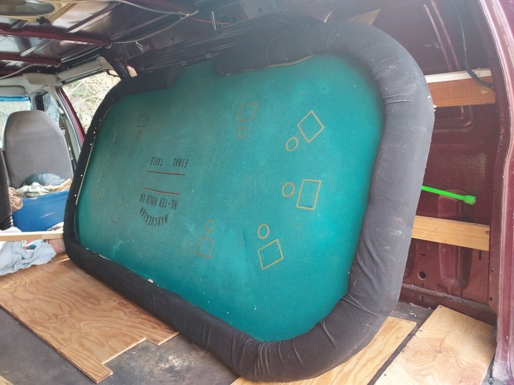 Heavy Duty Large Backlit Marchegian Texas Hold Em Final Poker Table
