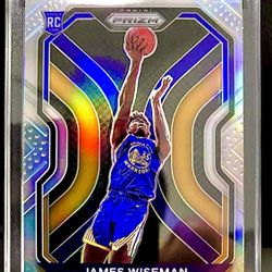 JAMES WISEMAN SP ROOKIE CARD SILVER PRIZM 2020 21 PANINI PRIZM BASKETBALL