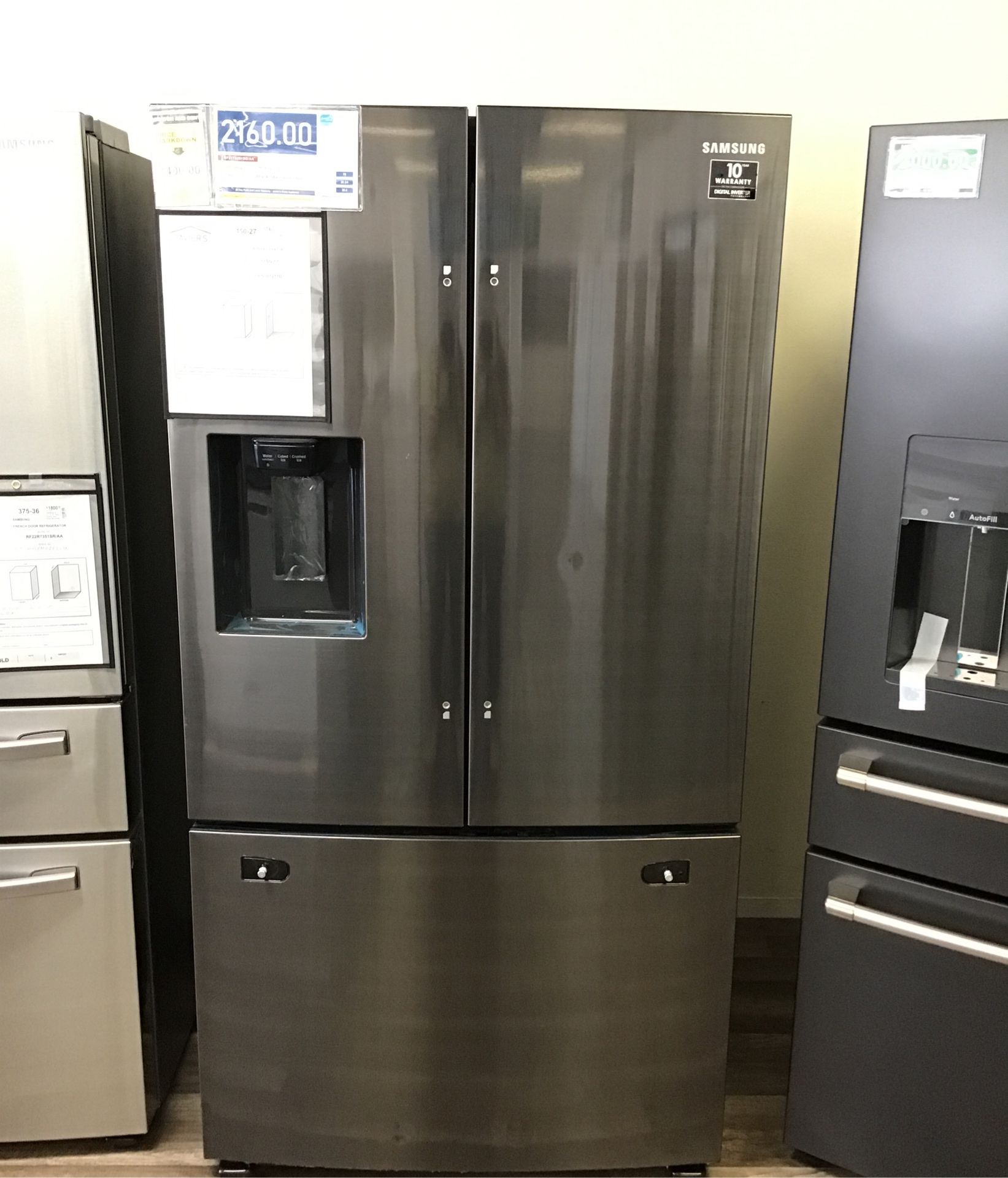 Samsung 27 cu. ft, French Door Refrigerator in Black Stainless Steel