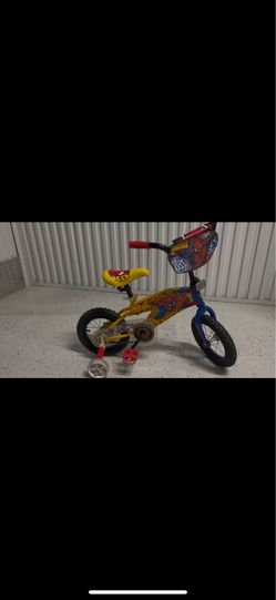 12 inch BMX Spider-Man w replacement training wheels