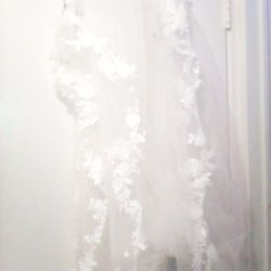 12ft Wedding Veil -New -Bright White-MPU