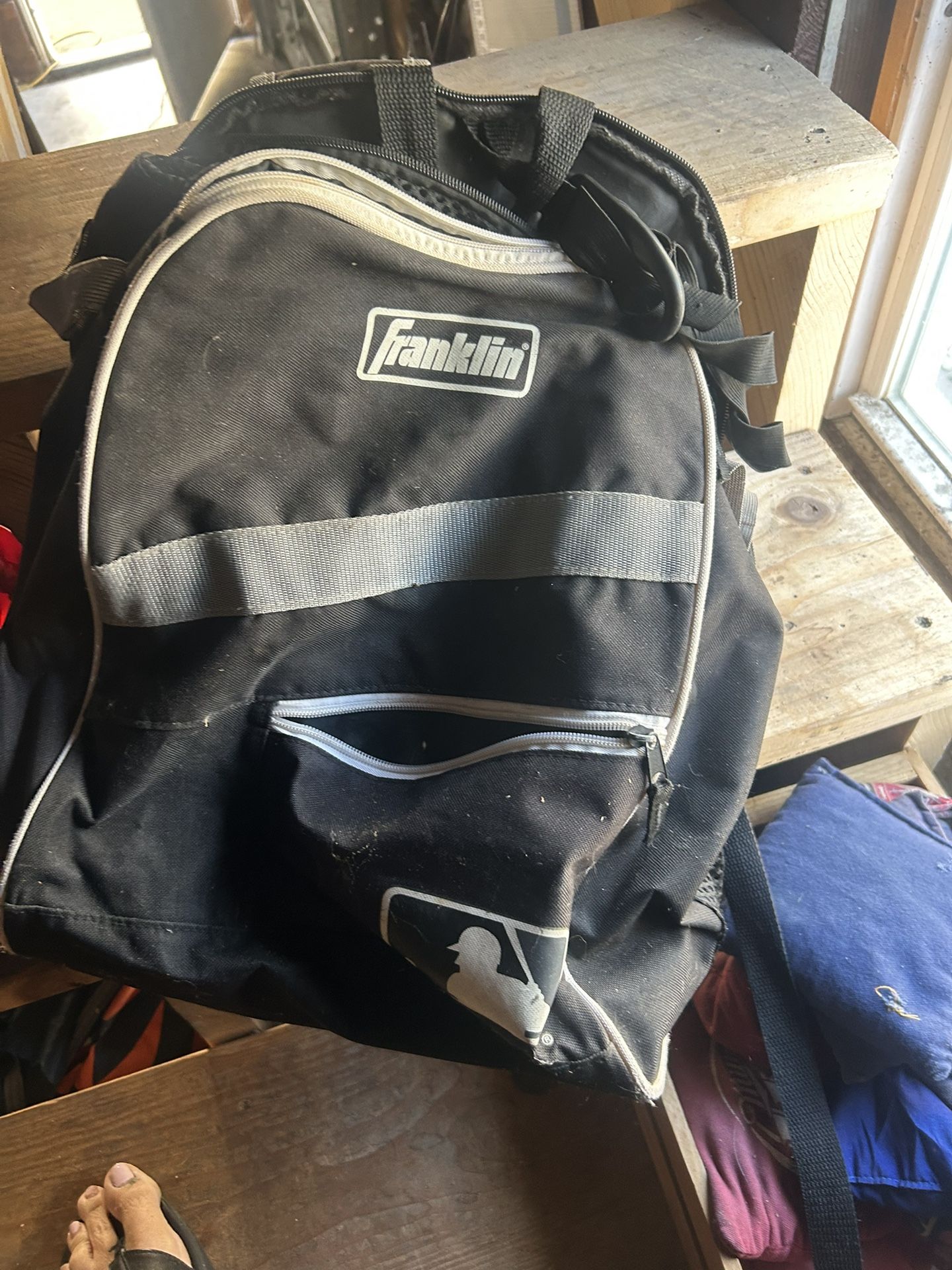 Boys Baseball Bag For Mitt And Balls And Bat 