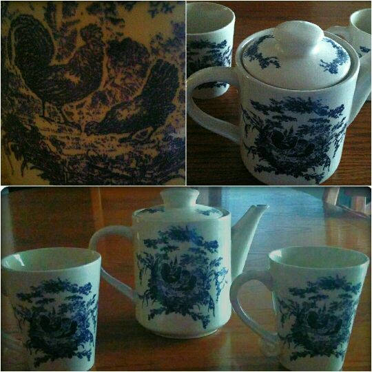 California Pantry Coffee Pot & Mugs