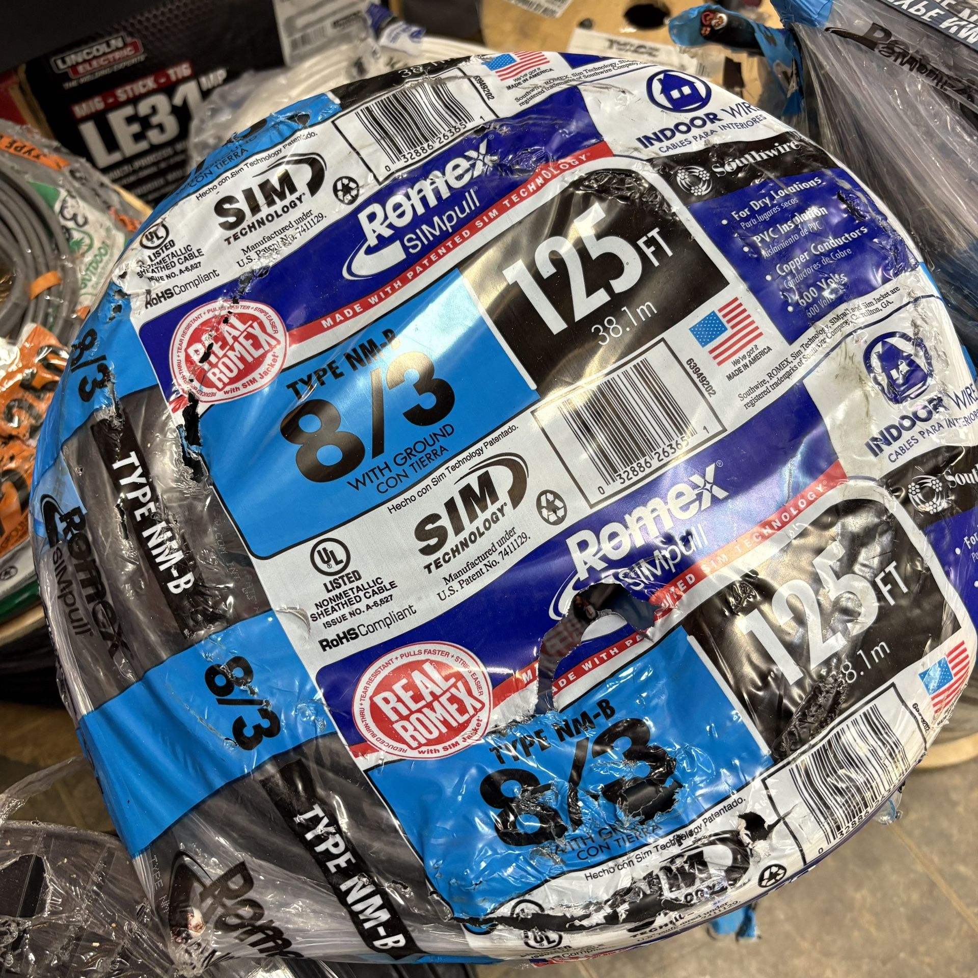 New Romex Wire 8/3