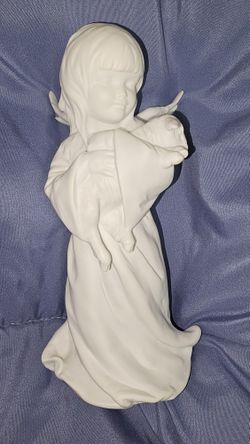 Vintage AK Kaiser Angel with Lamb Figurine