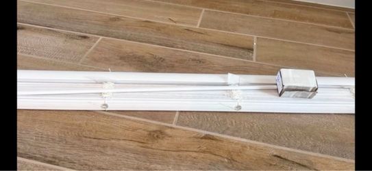 Cordless Room Darkening Vinyl Blinds, White 47”w X 84”L