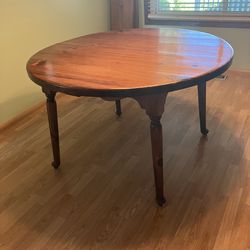 Solid wood dining table